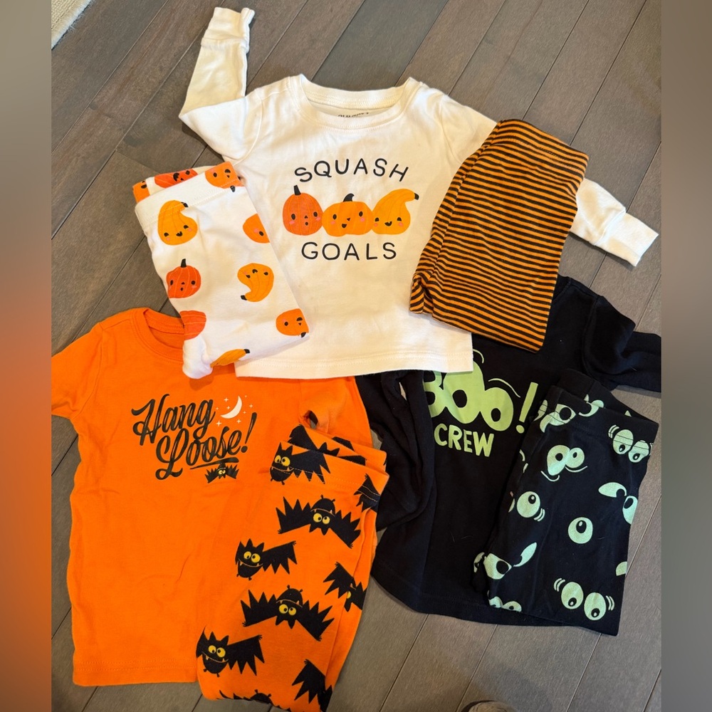 Old Navy Orange Kids Halloween Set